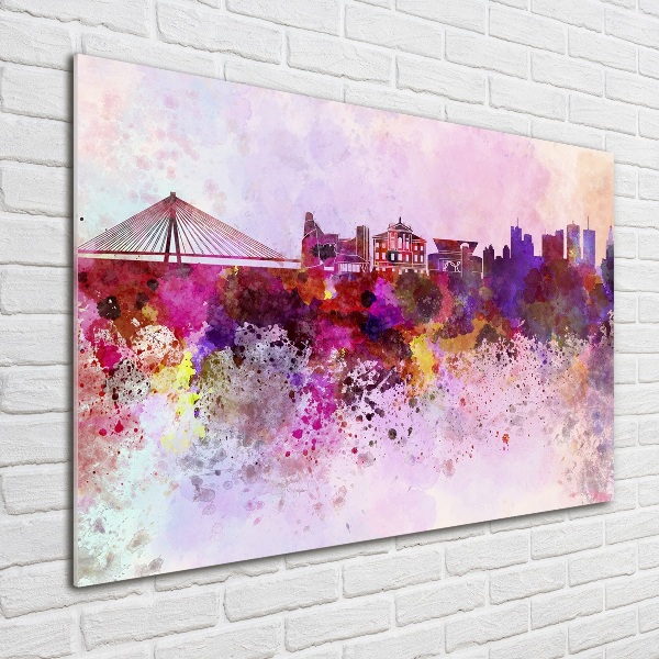 Acrylic print Colorful Warsaw