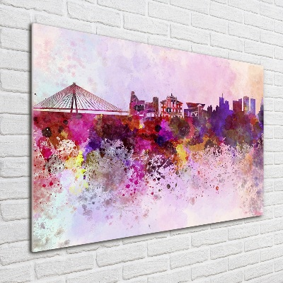 Acrylic print Colorful Warsaw