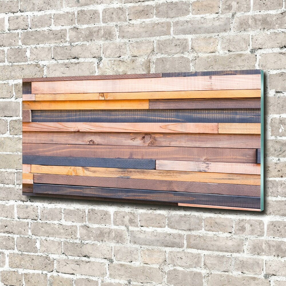 Print on acrylic Wooden wall