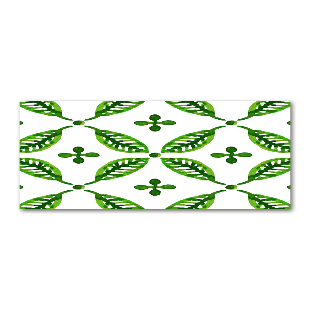 Acrylic wall art Green leaves