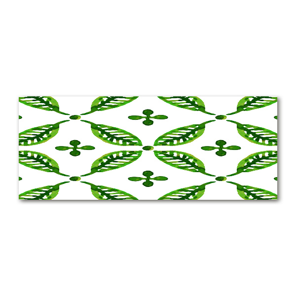 Acrylic wall art Green leaves