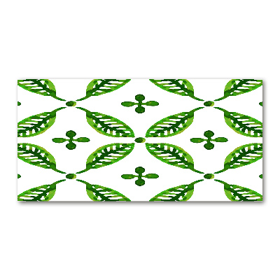 Acrylic wall art Green leaves