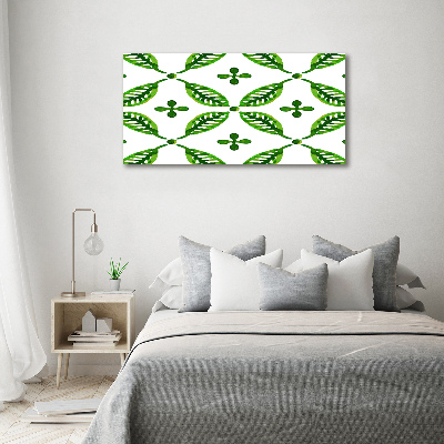 Acrylic wall art Green leaves