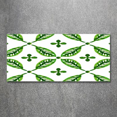 Acrylic wall art Green leaves