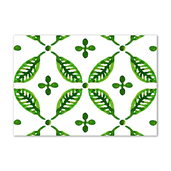 Acrylic wall art Green leaves