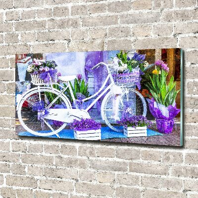 Print on acrylic White bike