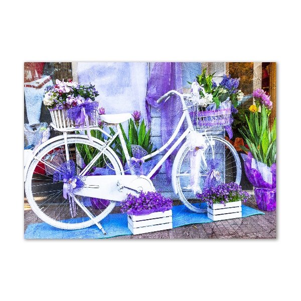 Print on acrylic White bike