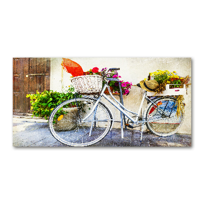 Print on acrylic White bike