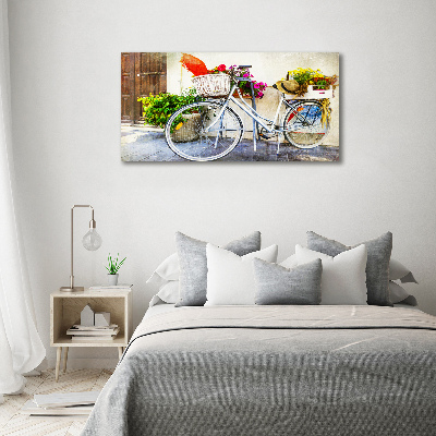 Print on acrylic White bike