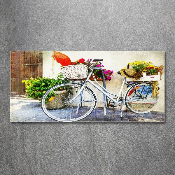 Print on acrylic White bike