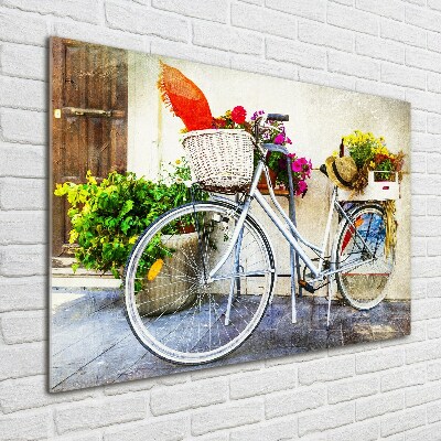 Print on acrylic White bike