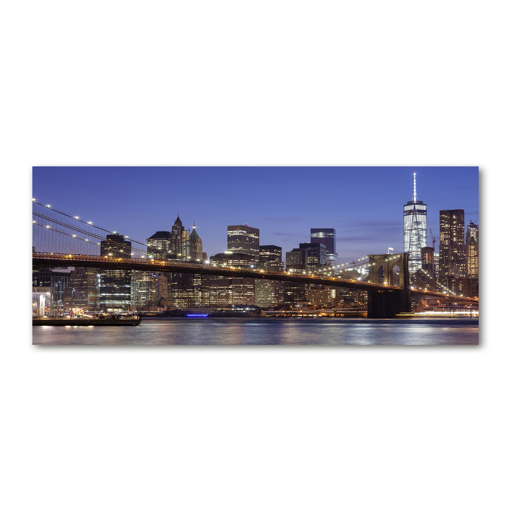 Acrylic wall art Manhattan at night