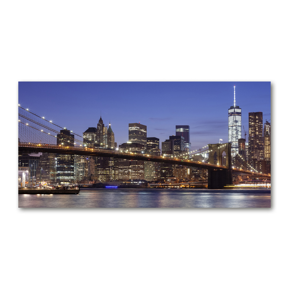 Acrylic wall art Manhattan at night