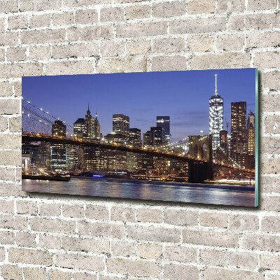 Acrylic wall art Manhattan at night