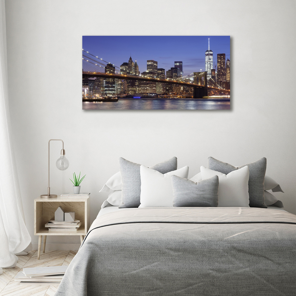 Acrylic wall art Manhattan at night