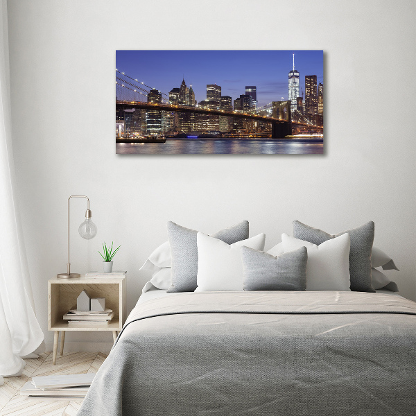 Acrylic wall art Manhattan at night