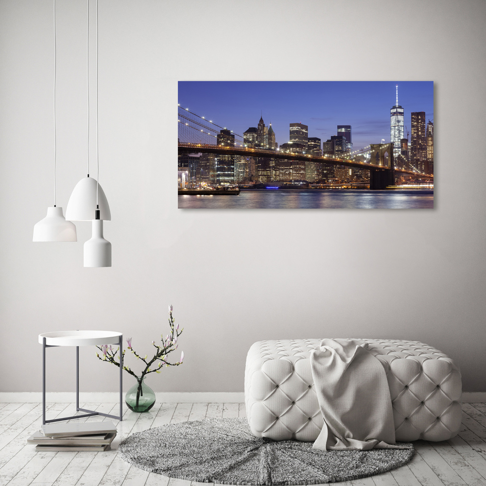 Acrylic wall art Manhattan at night