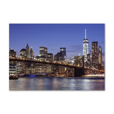 Acrylic wall art Manhattan at night