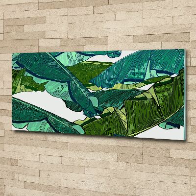 Acrylic wall art Banana leaves