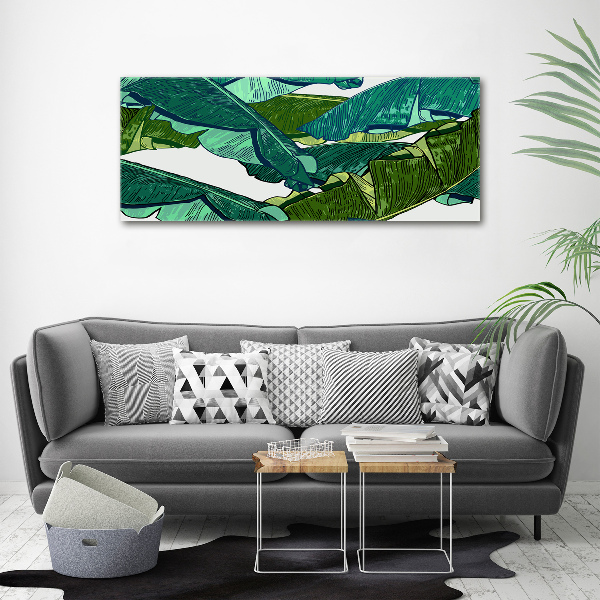 Acrylic wall art Banana leaves