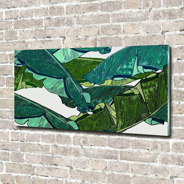 Acrylic wall art Banana leaves