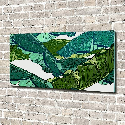 Acrylic wall art Banana leaves