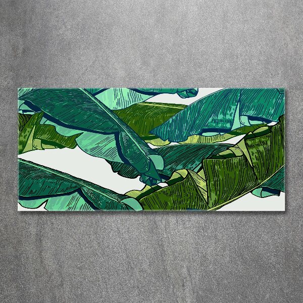 Acrylic wall art Banana leaves