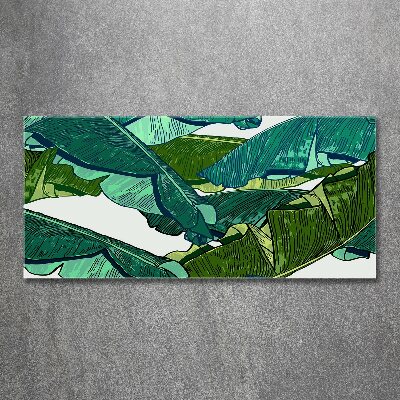 Acrylic wall art Banana leaves