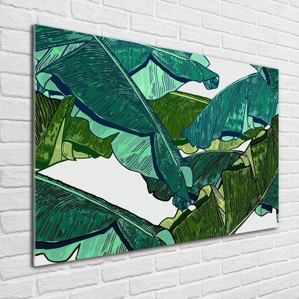 Acrylic wall art Banana leaves