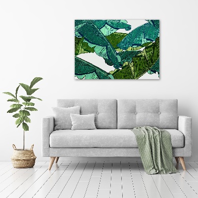 Acrylic wall art Banana leaves