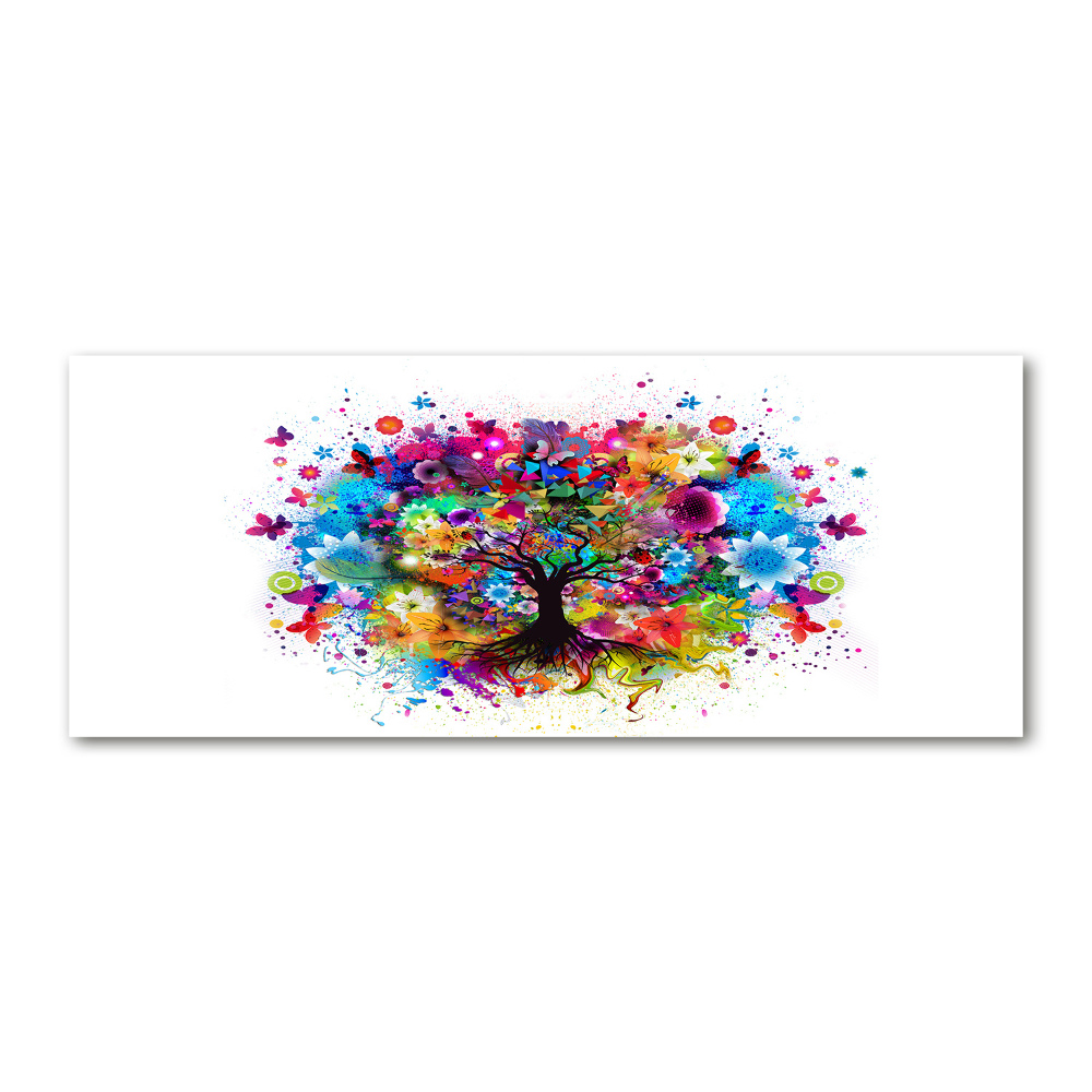 Wall art acrylic Colorful tree