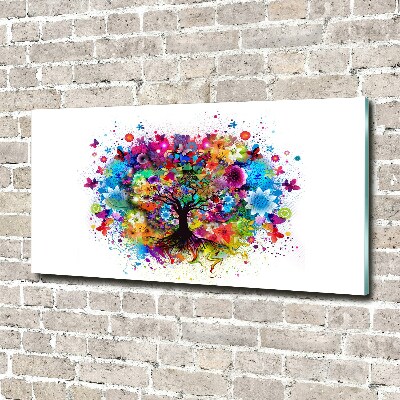 Wall art acrylic Colorful tree