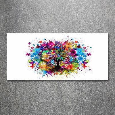 Wall art acrylic Colorful tree