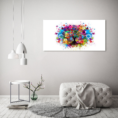 Wall art acrylic Colorful tree