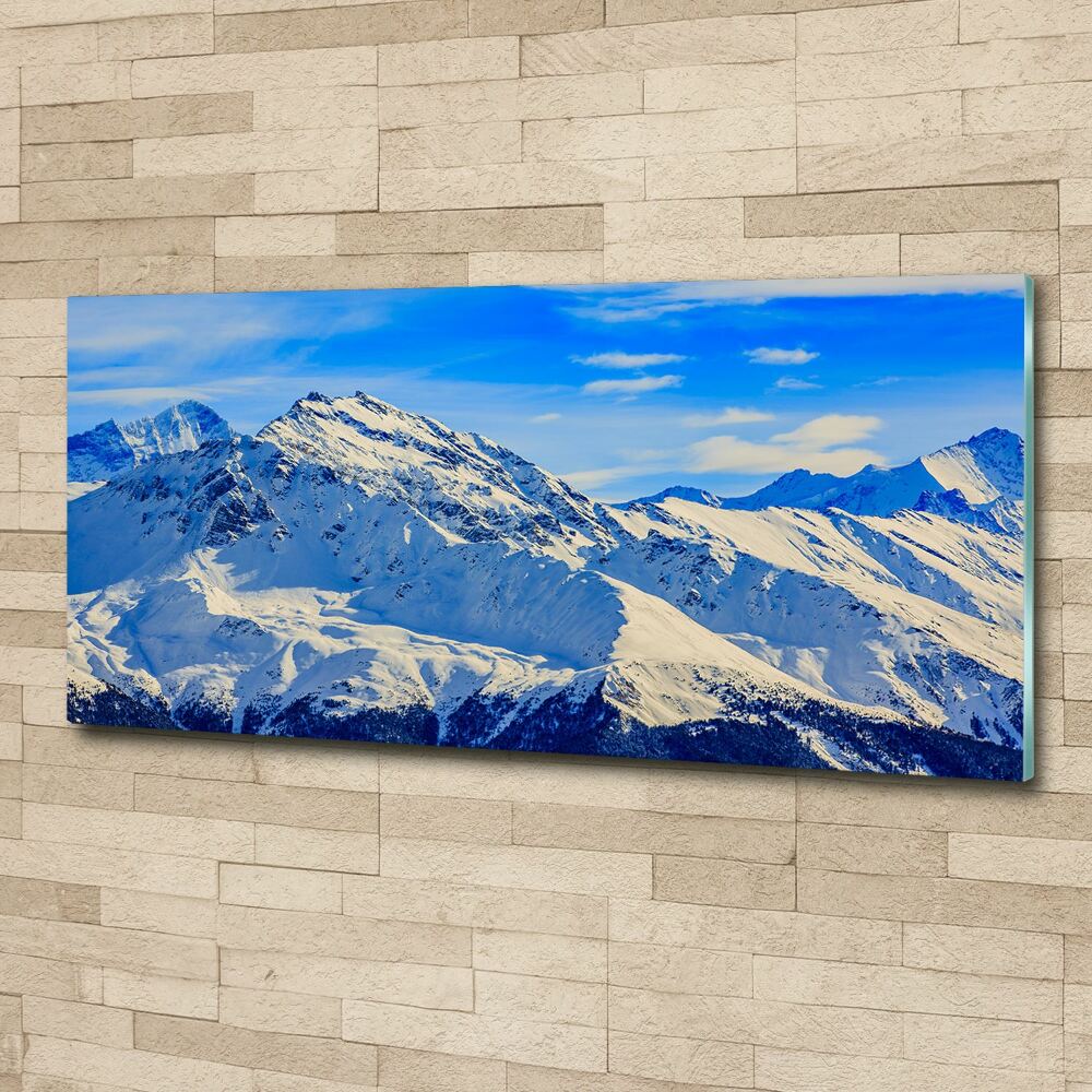 Print on acrylic Alps in winter