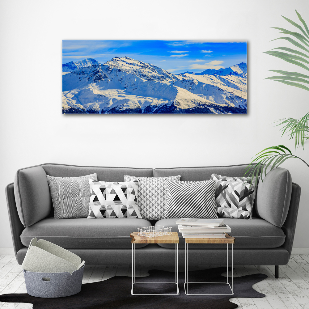 Print on acrylic Alps in winter