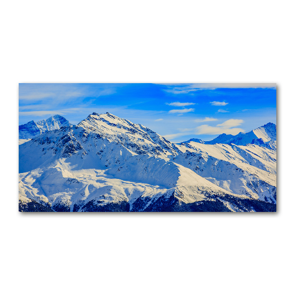 Print on acrylic Alps in winter