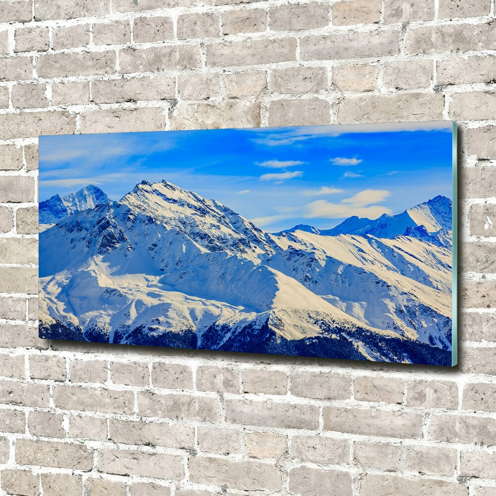 Print on acrylic Alps in winter