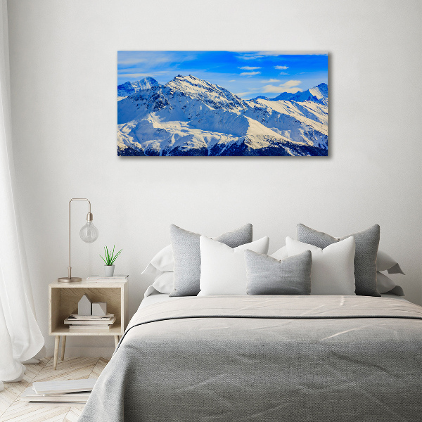 Print on acrylic Alps in winter