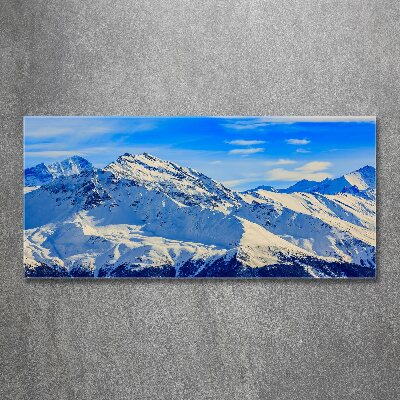 Print on acrylic Alps in winter