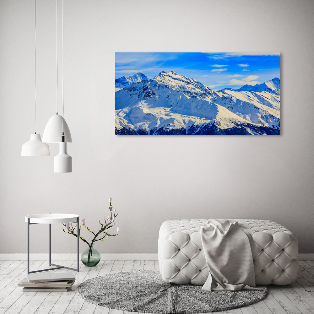 Print on acrylic Alps in winter