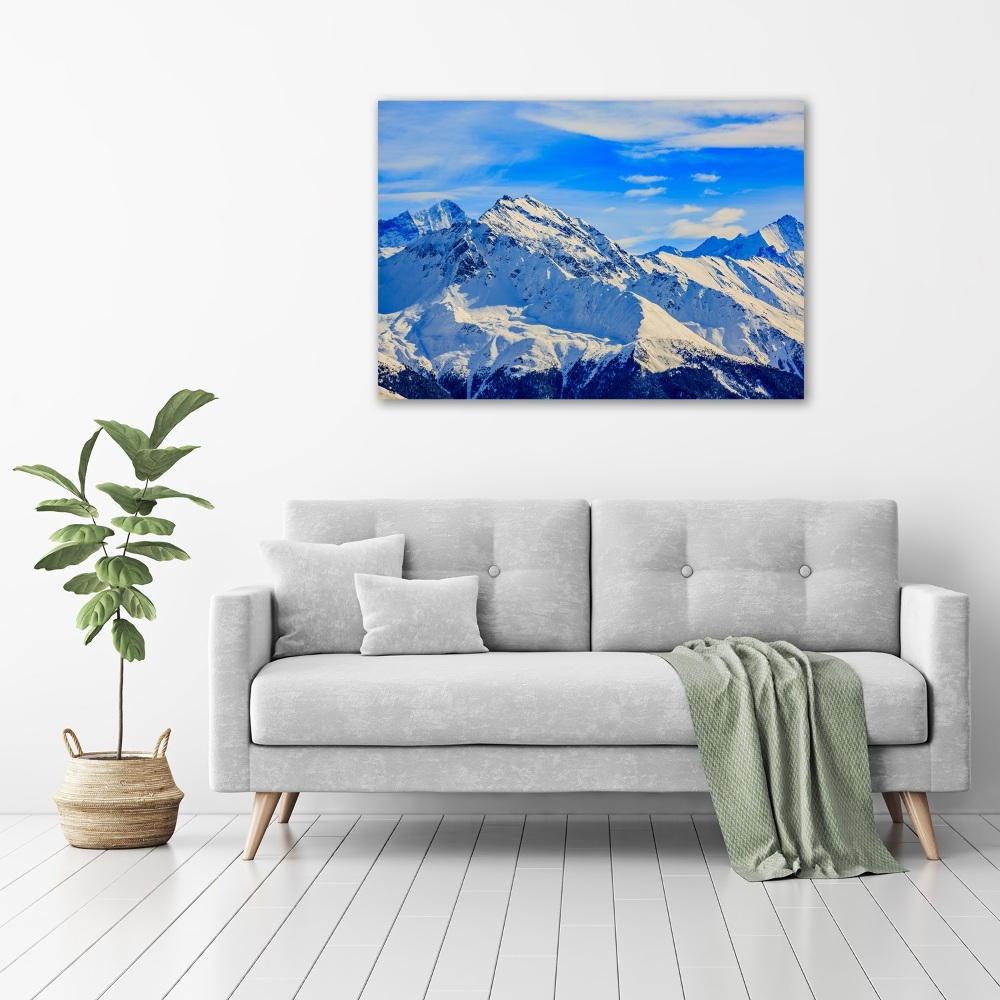 Print on acrylic Alps in winter