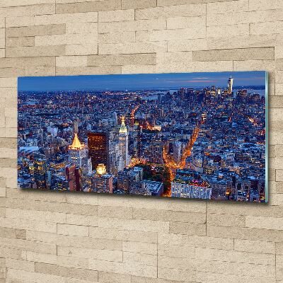 Wall art acrylic Manhattan at night