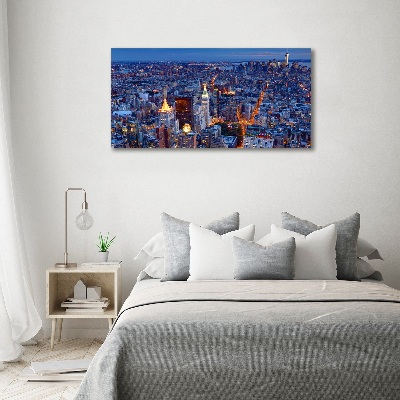 Wall art acrylic Manhattan at night