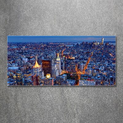 Wall art acrylic Manhattan at night