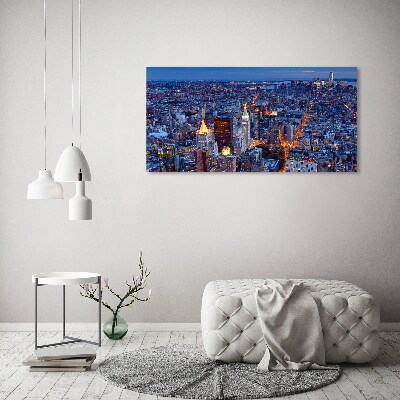 Wall art acrylic Manhattan at night