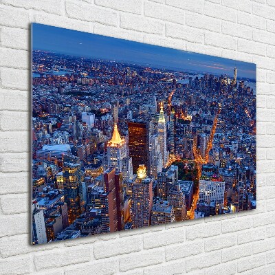 Wall art acrylic Manhattan at night