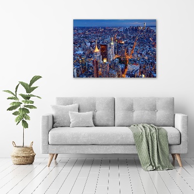 Wall art acrylic Manhattan at night