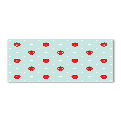 Acrylic print Strawberry icons