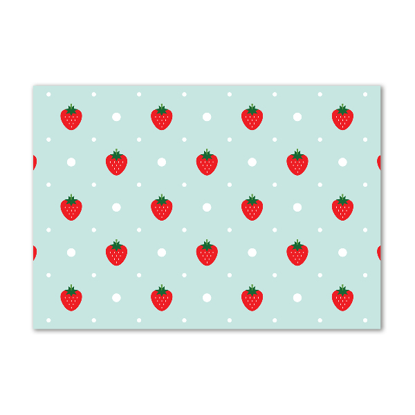 Acrylic print Strawberry icons